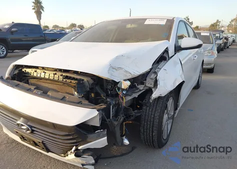 2019 Hyundai Ioniq Hybrid Blue from USA, damaged, VIN KMHC65LCXKU134178